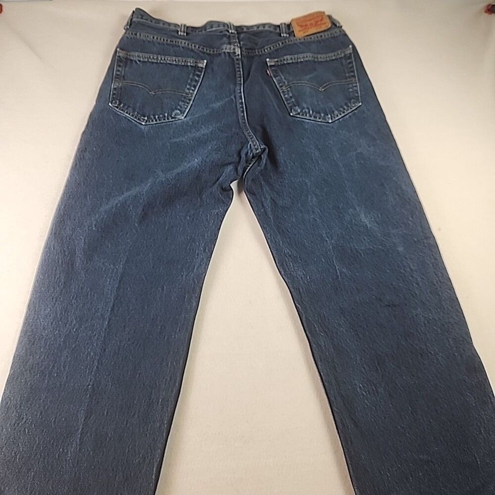 Levis 550 Jeans Mens Size 38 x 36 Straight Relaxed Fit Blue Denim - Picture 9 of 13